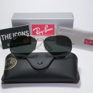 Ray Ban Gold Aviator Sunglasses RB3025
